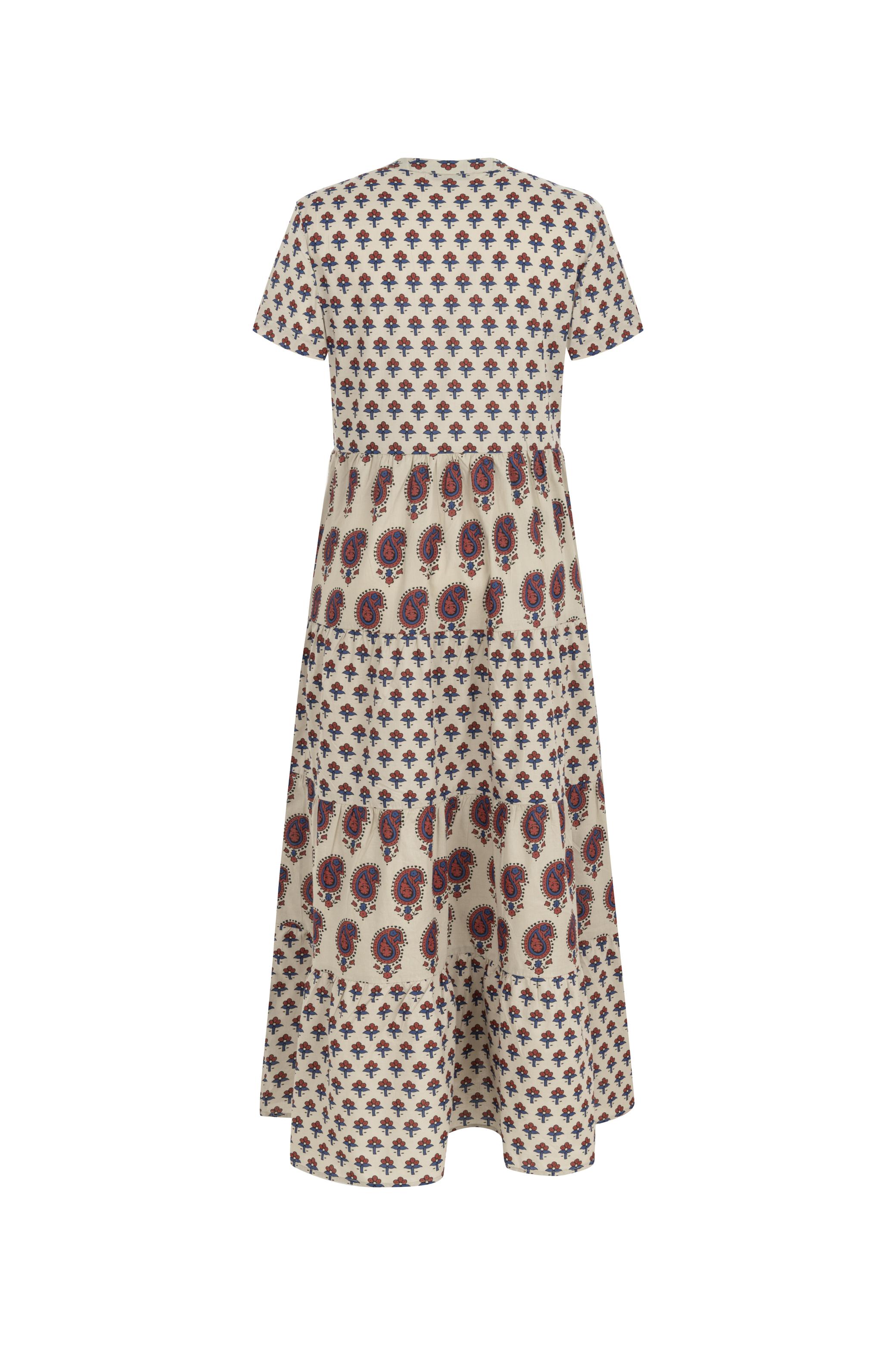 ETNİK DESENLİ UZUN GÖMLEK ELBİSE