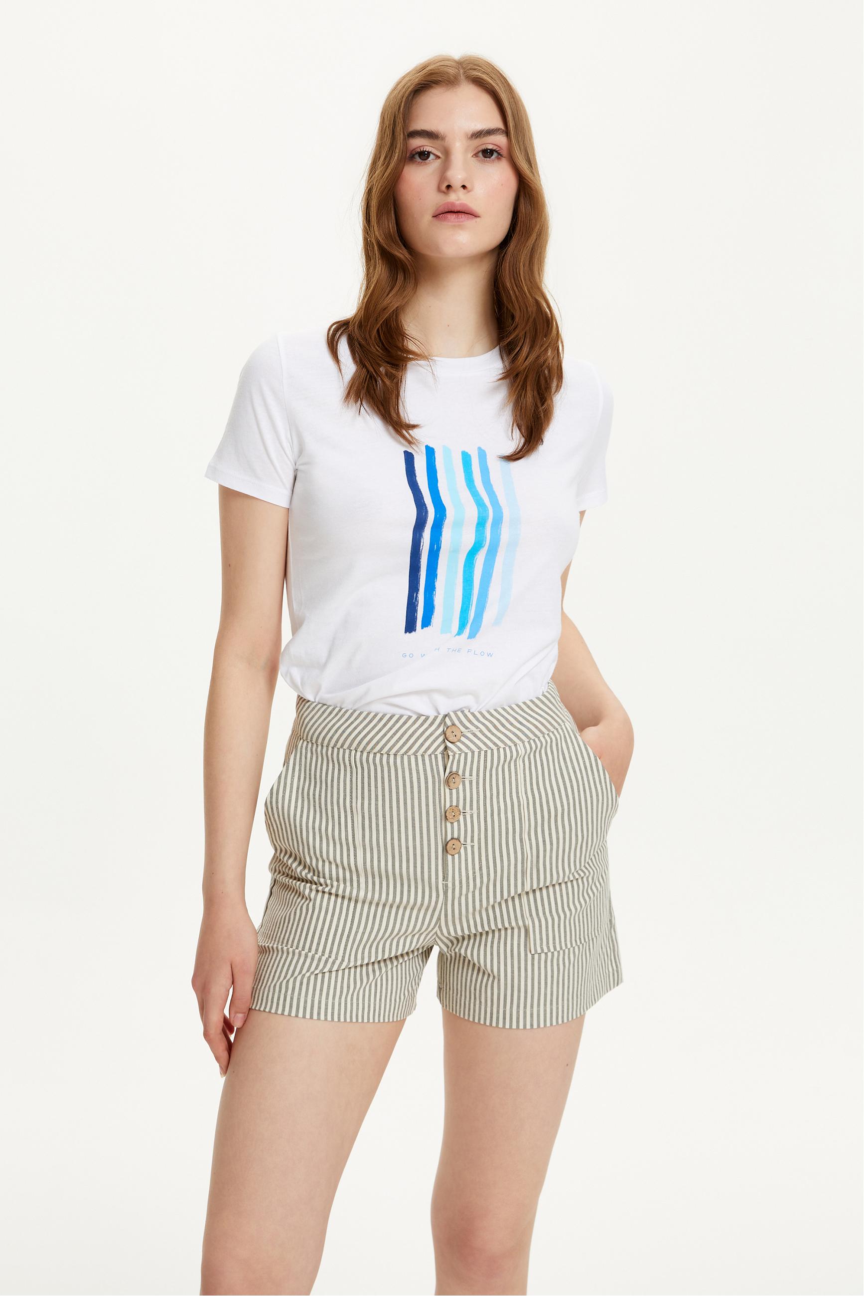 ÇİZGİLİ MİNİ ŞORT