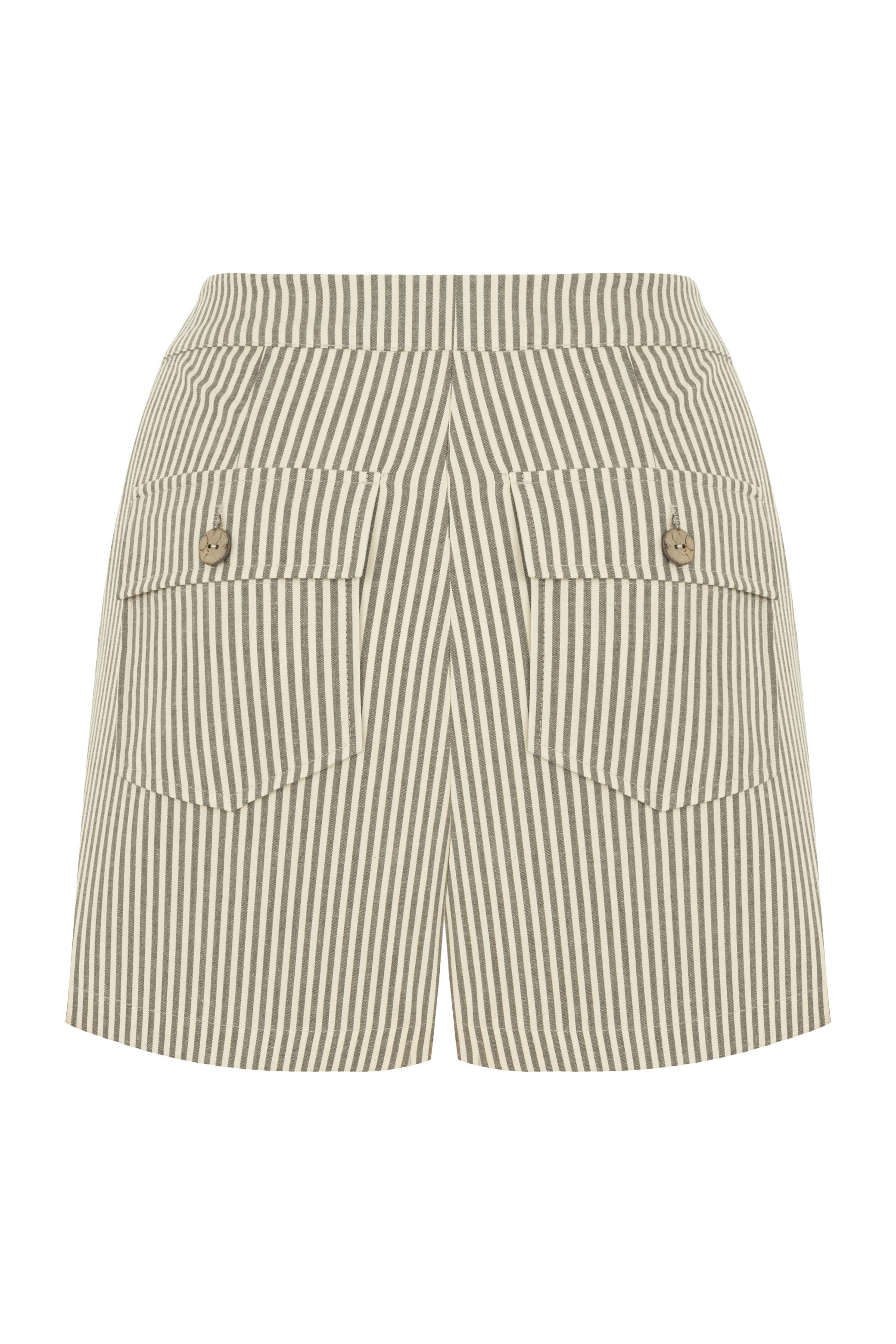 ÇİZGİLİ MİNİ ŞORT