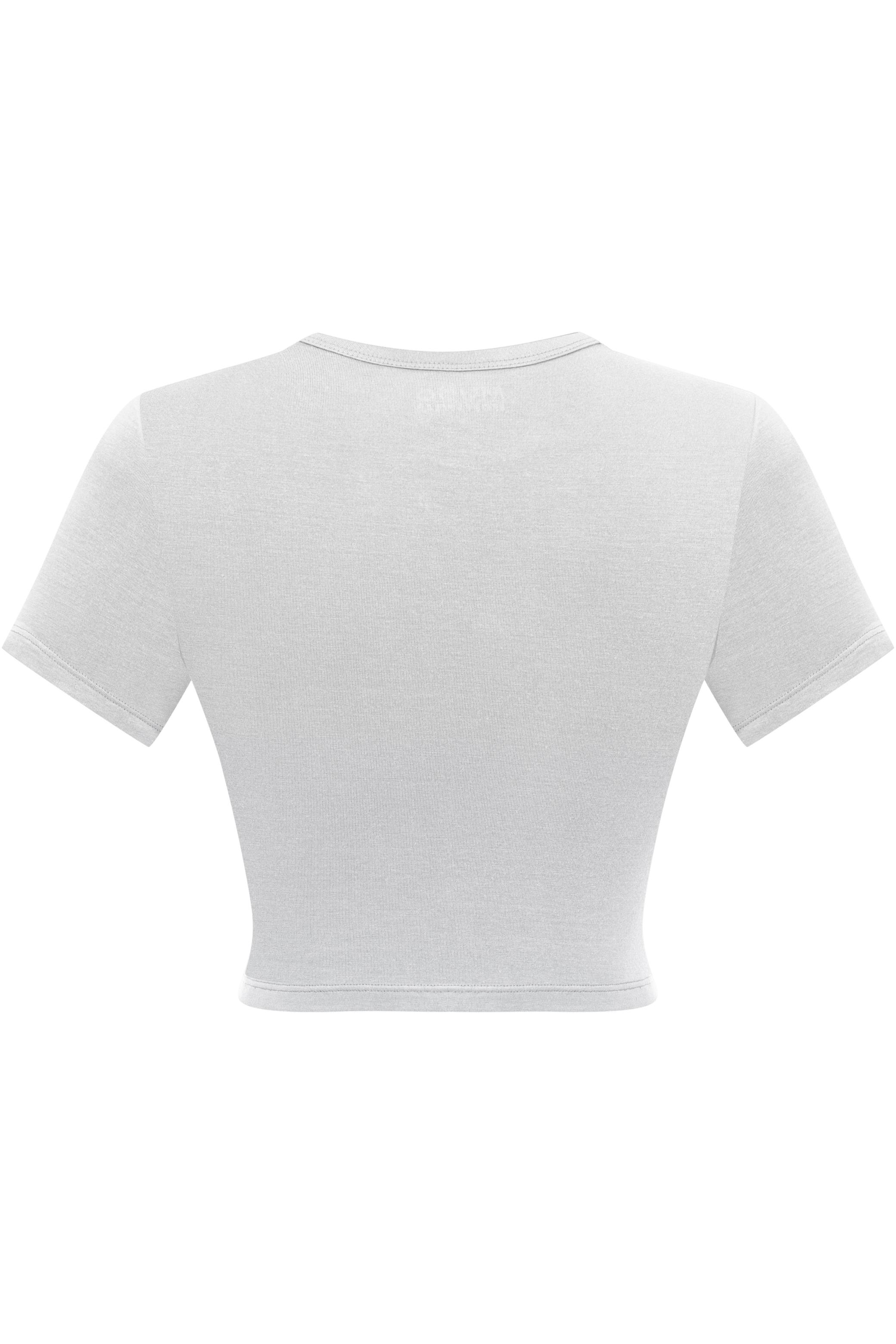 BİSİKLET YAKA CROP TOP