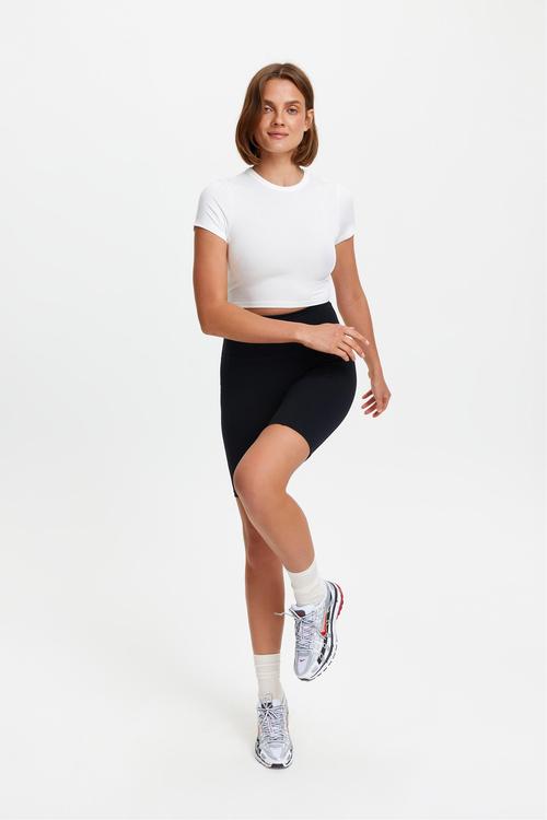  BİSİKLET YAKA CROP TOP