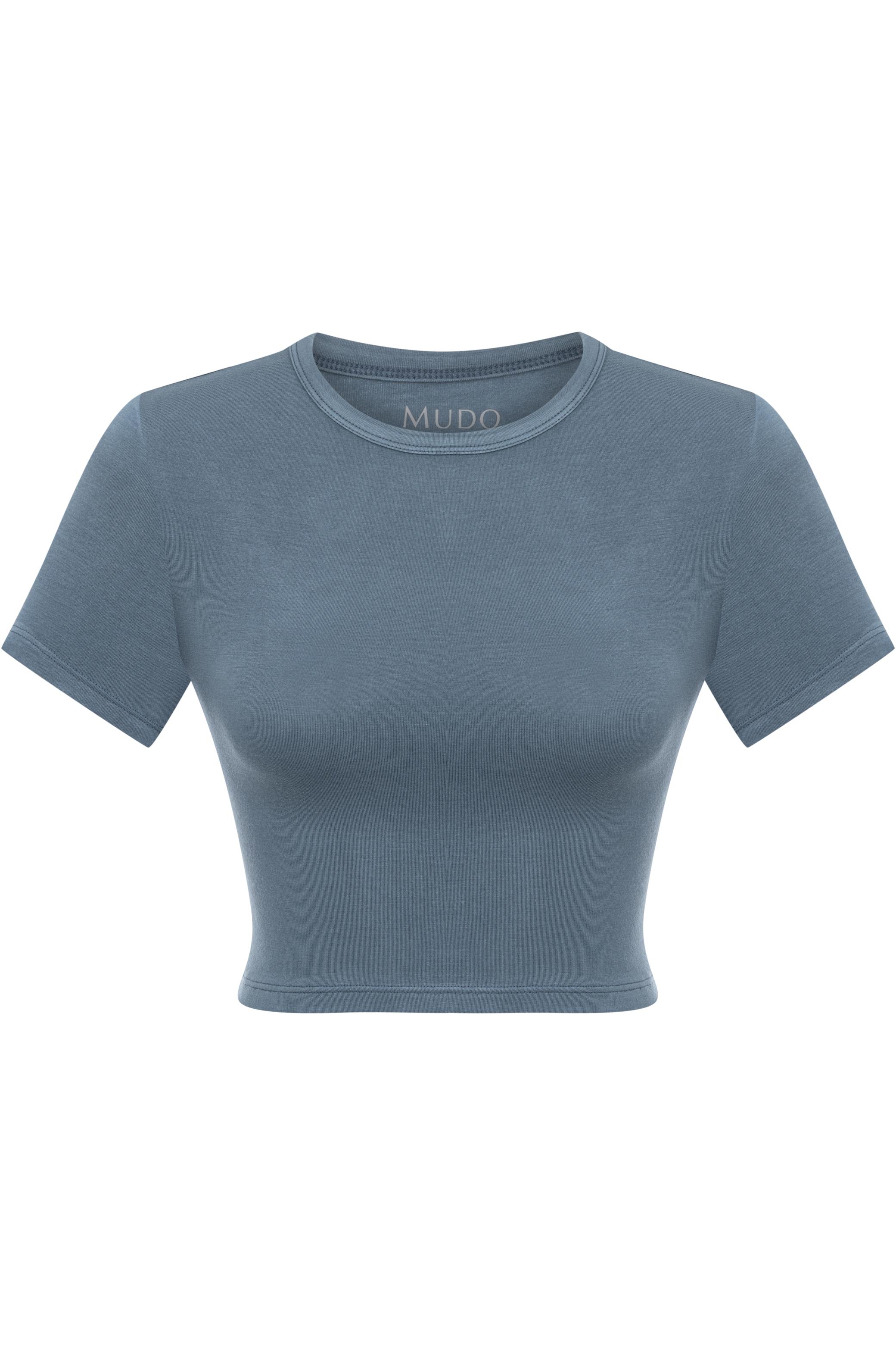 BİSİKLET YAKA CROP TOP