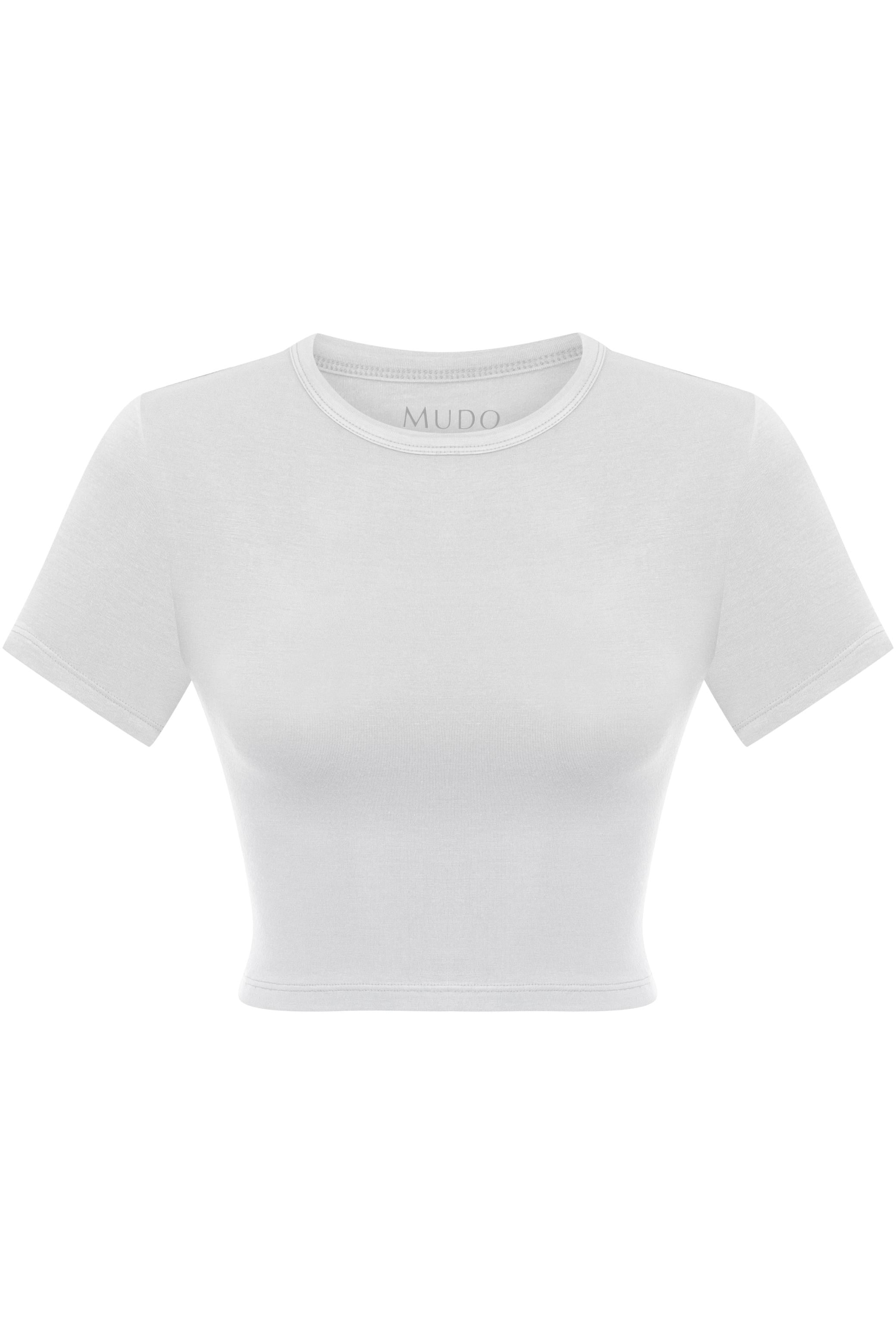 BİSİKLET YAKA CROP TOP