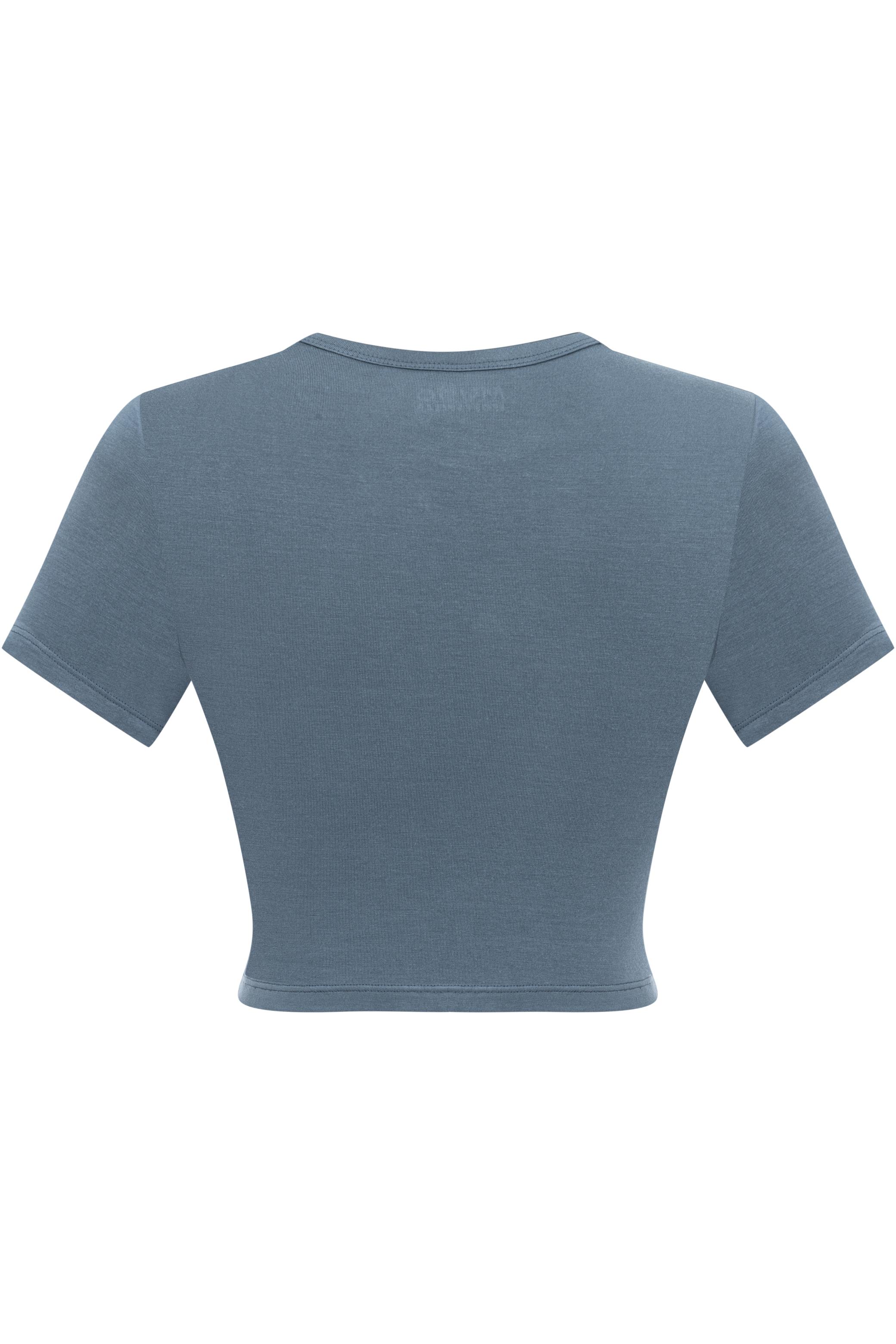 BİSİKLET YAKA CROP TOP