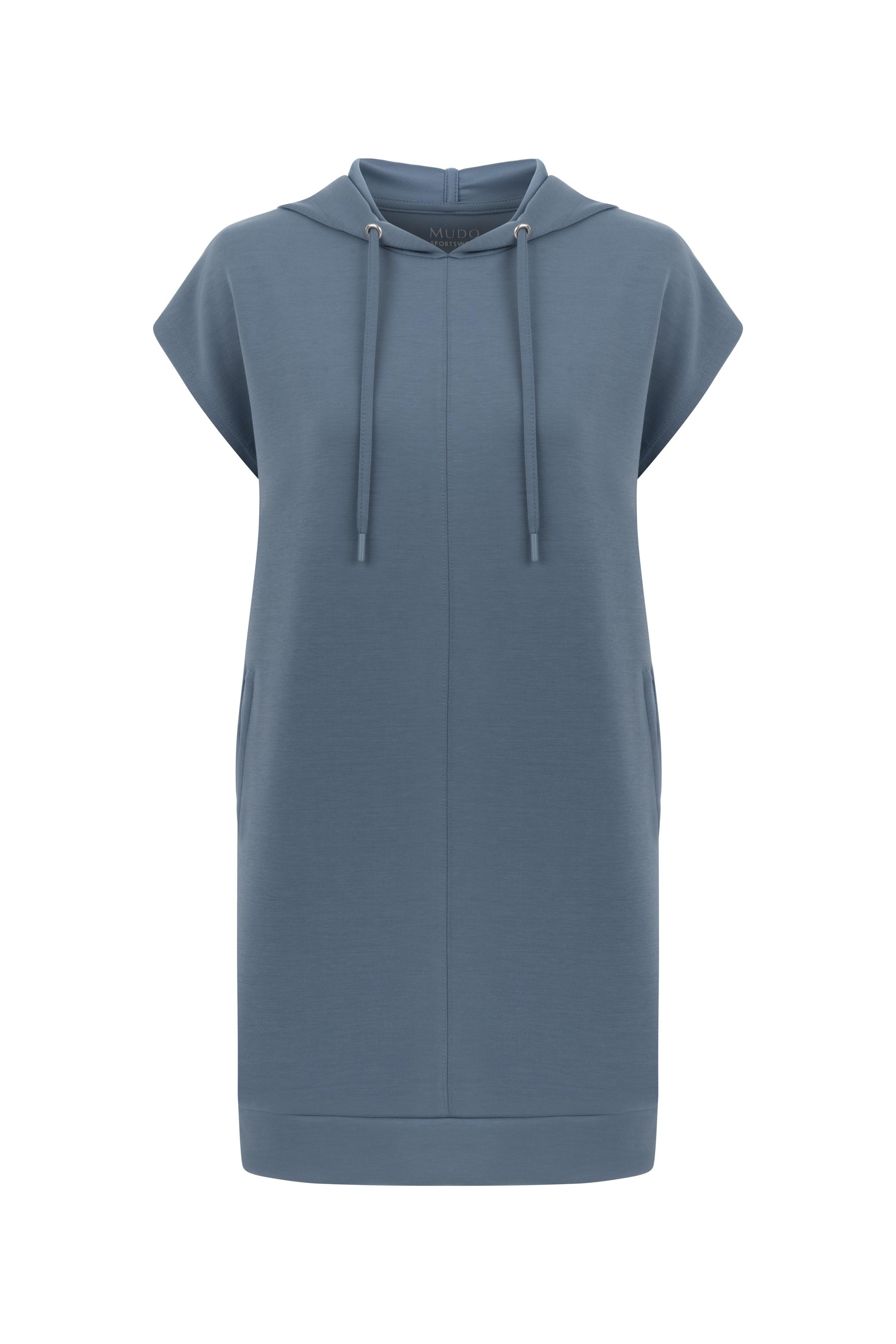 KAPÜŞONLU MİNİ SWEAT ELBİSE