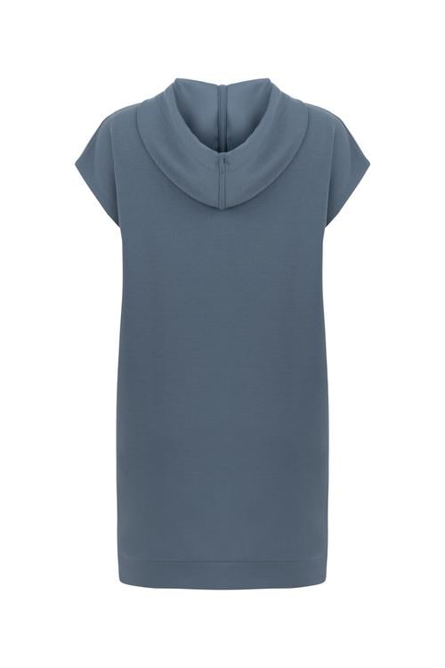  KAPÜŞONLU MİNİ SWEAT ELBİSE