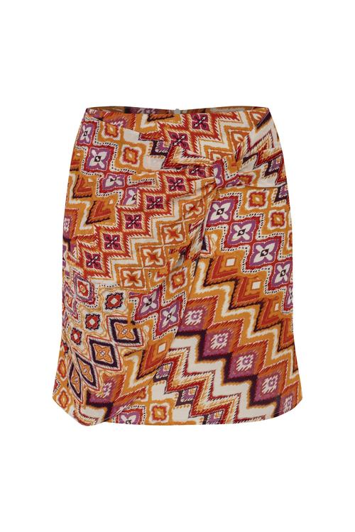  ETNİK DESENLİ MİNİ ETEK