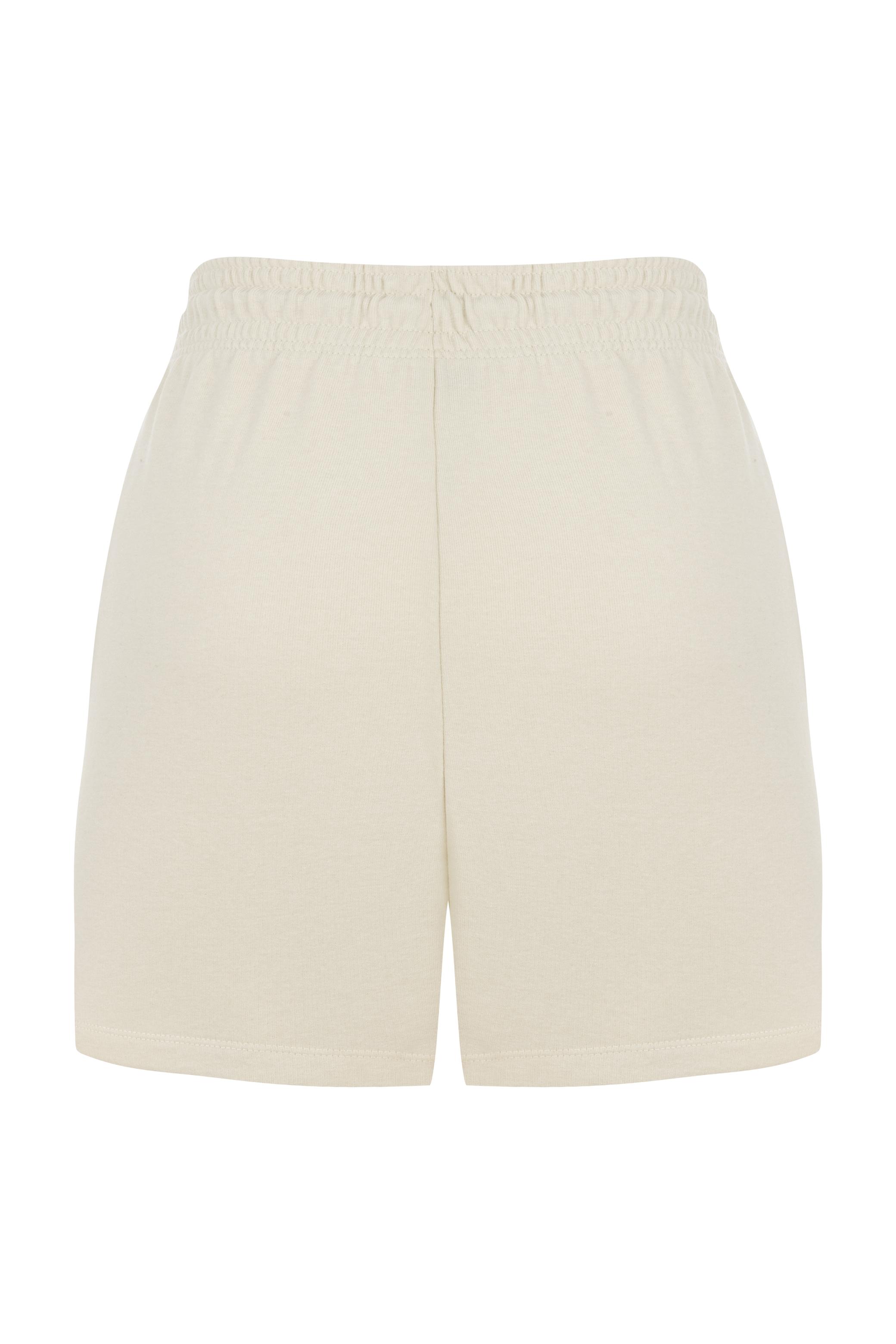 BAĞLAMA DETAYLI MİNİ ÖRME ŞORT