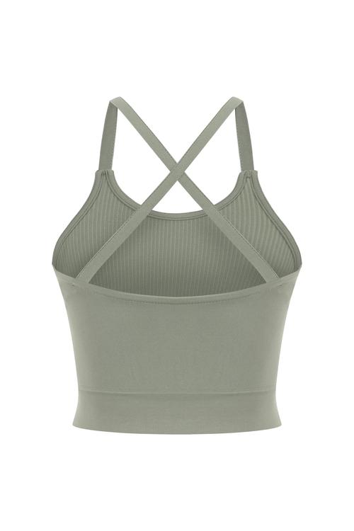  ÇAPRAZ SIRT DETAYLI FİTİLLİ CROP ATLET