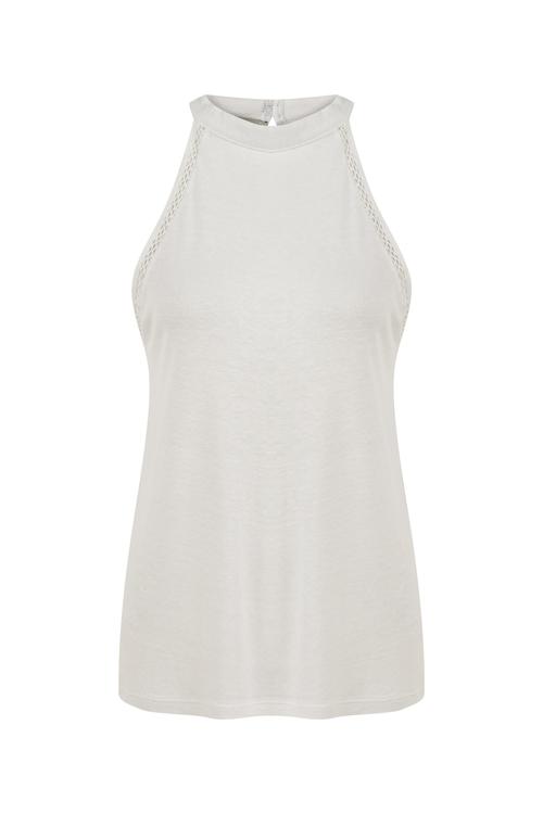  DİK YAKA KOLSUZ BLUZ