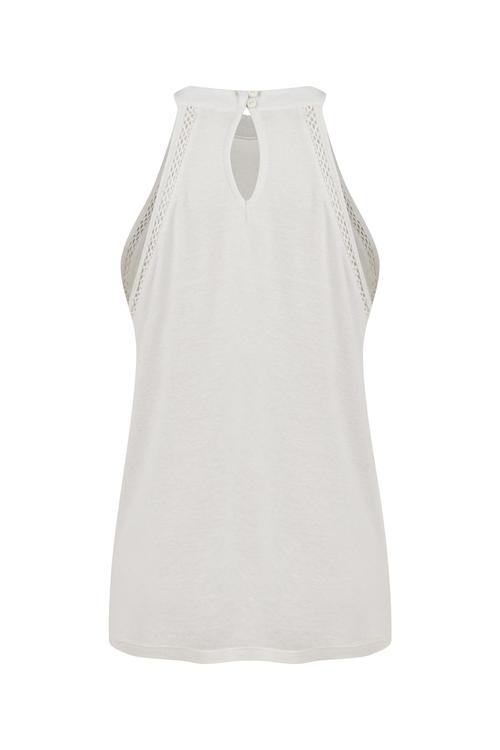  DİK YAKA KOLSUZ BLUZ