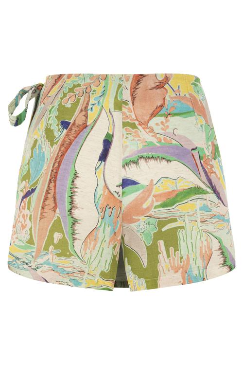  ÇİÇEK DESENLİ MİNİ ŞORT ETEK