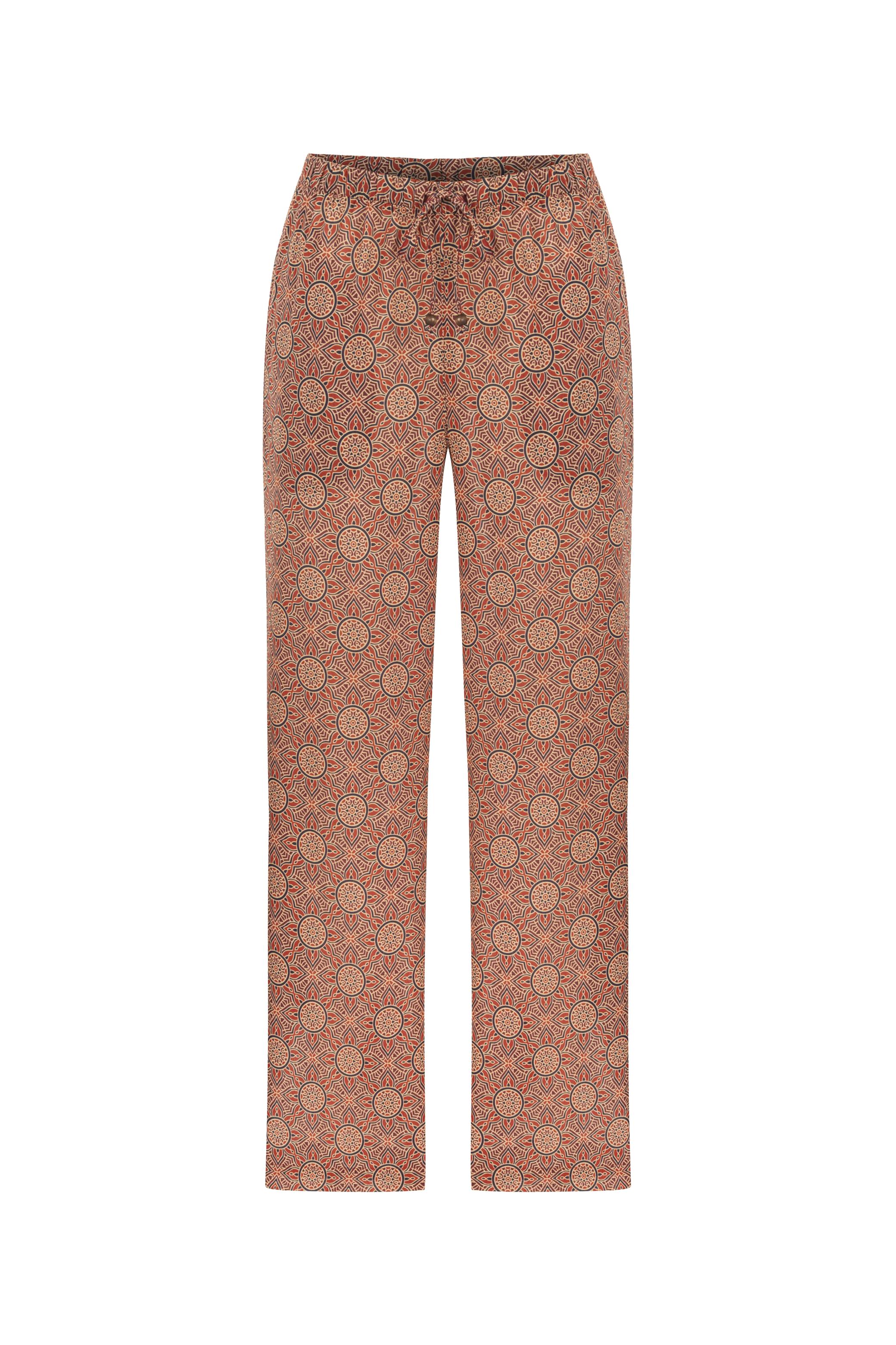 ETNİK DESENLİ RAHAT KESİM PANTOLON