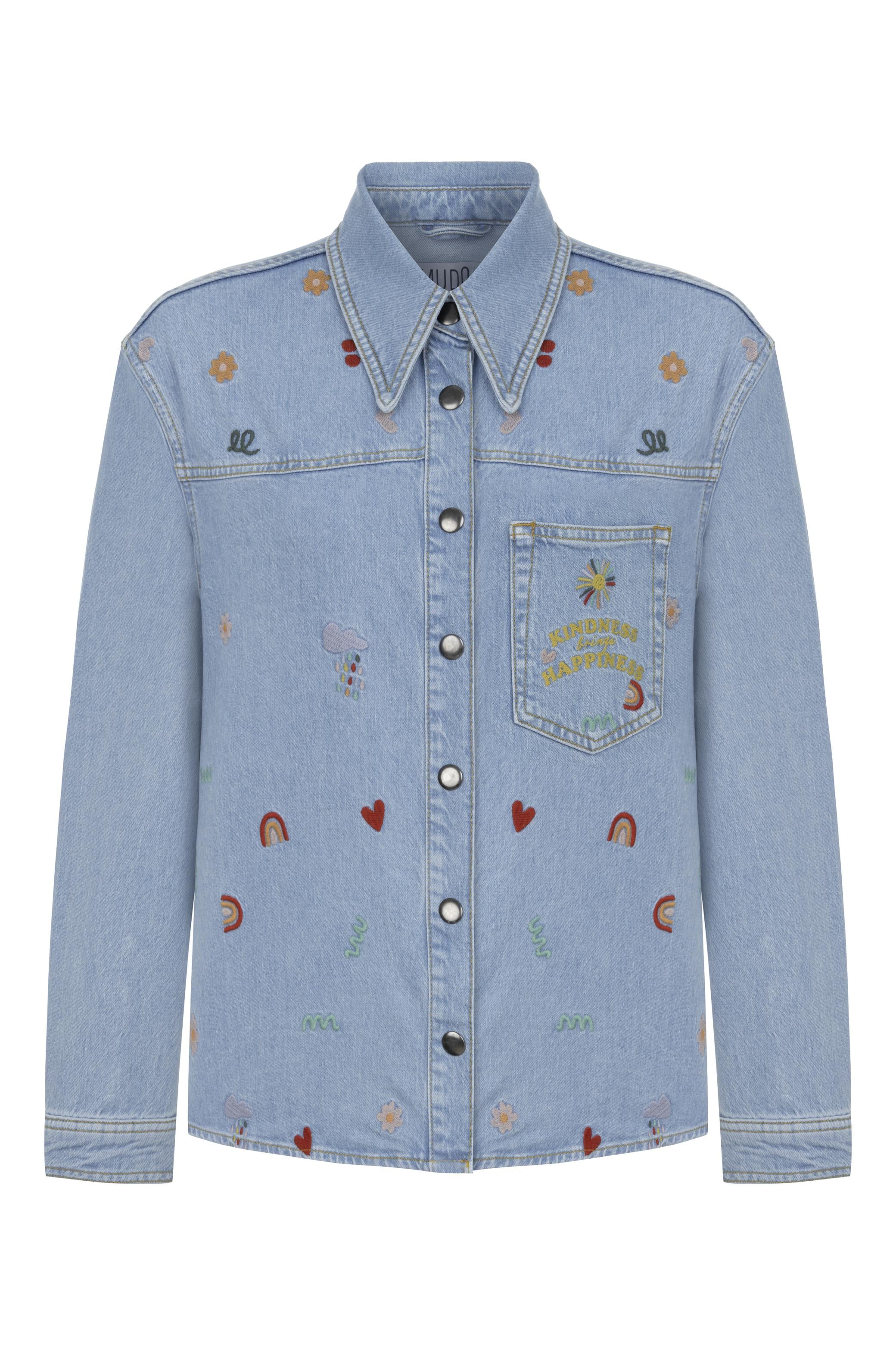 NAKIŞLI RAHAT KESİM JEAN CEKET