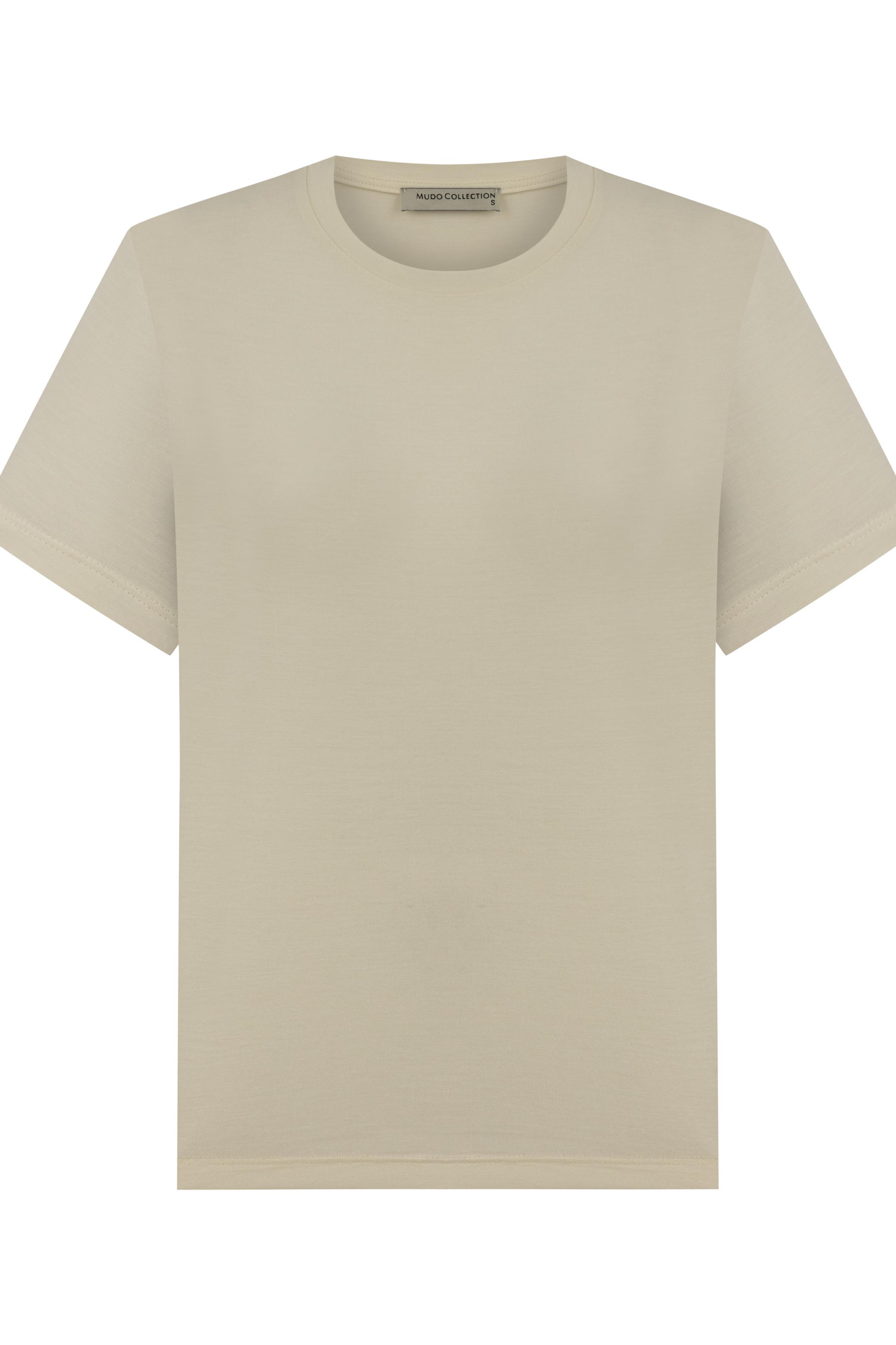 BİSİKLET YAKA BAMBU T-SHIRT