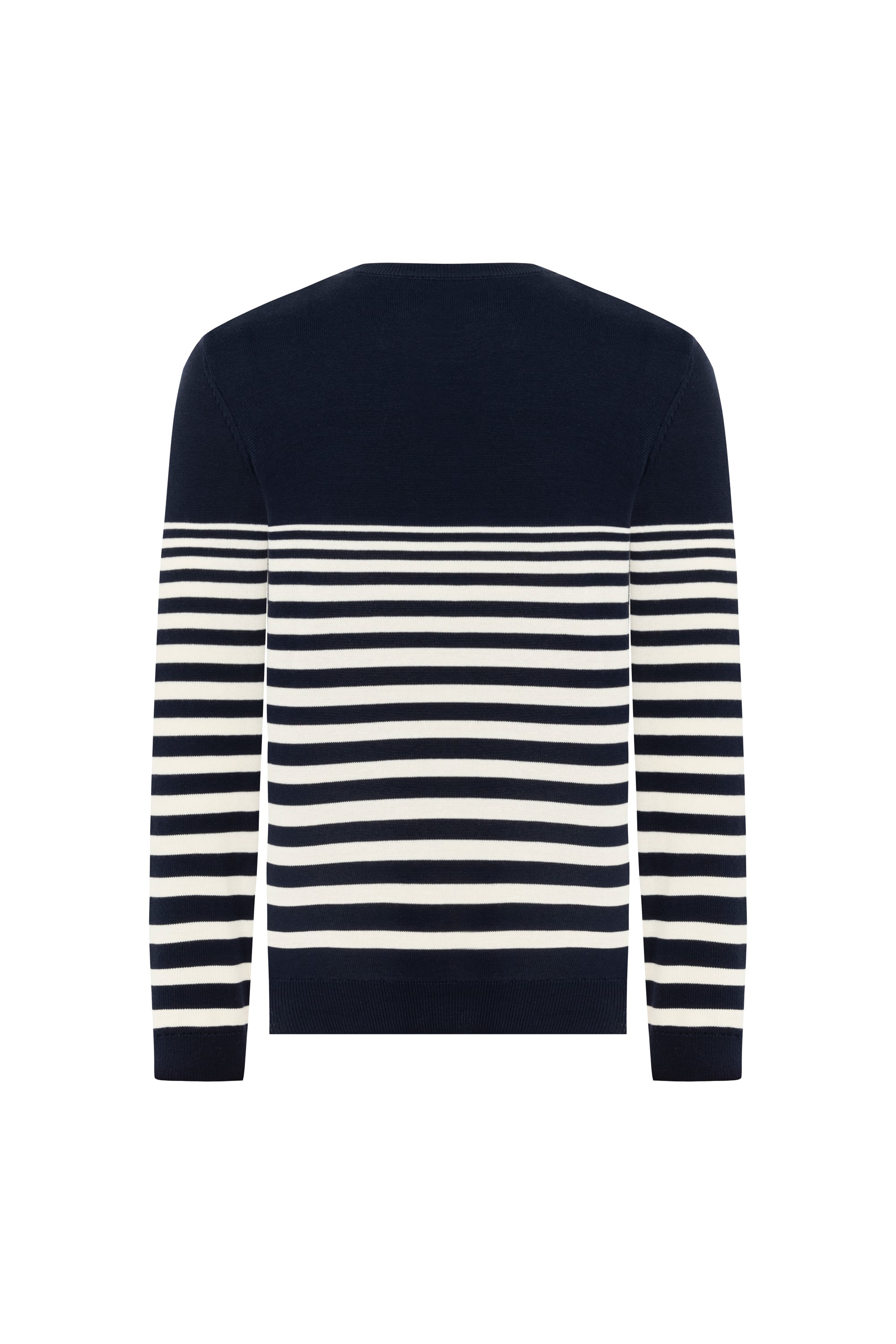 ÇİZGİLİ BİSİKLET YAKA TRİKO KAZAK