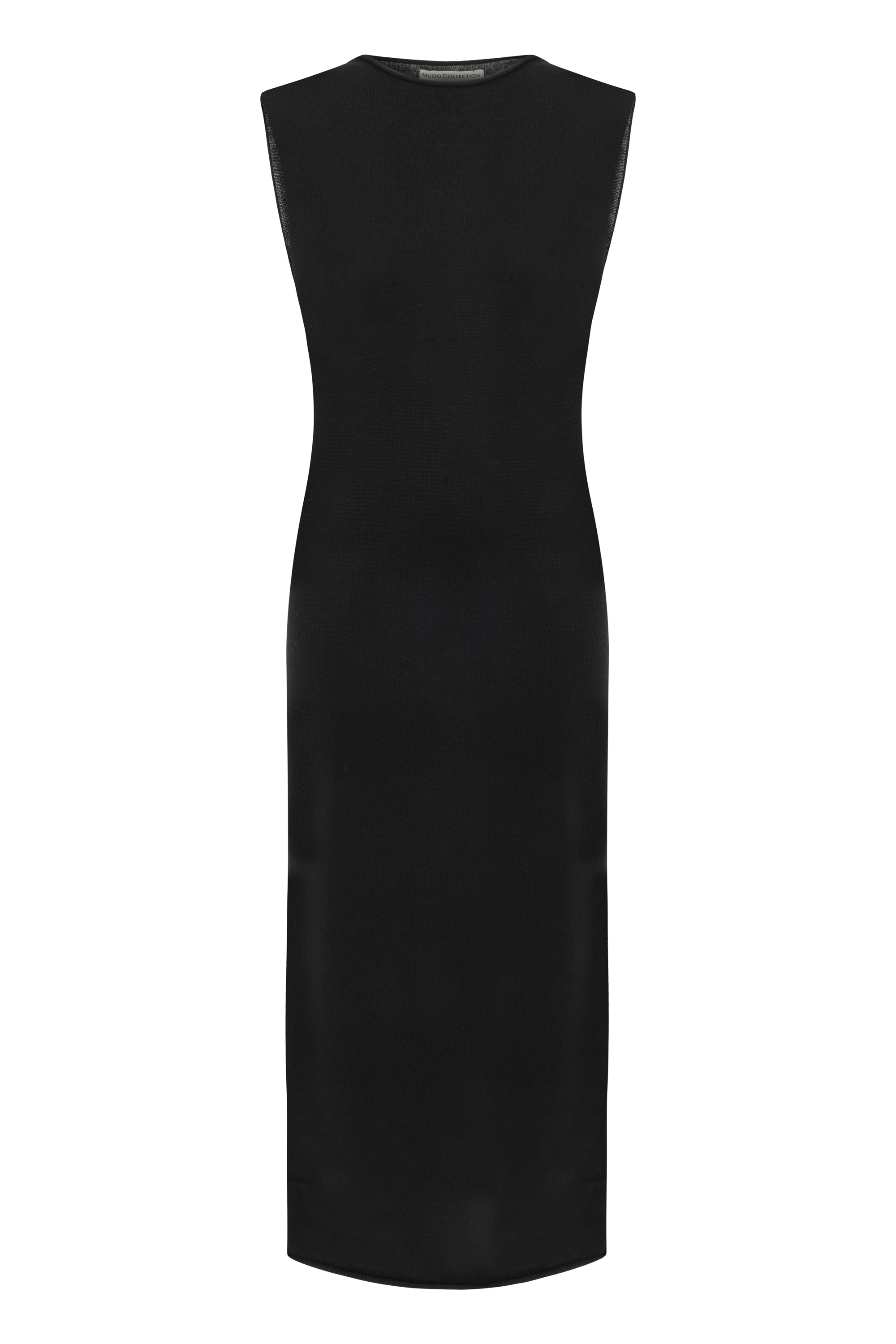 DÜZ KESİM UZUN TRİKO ELBİSE