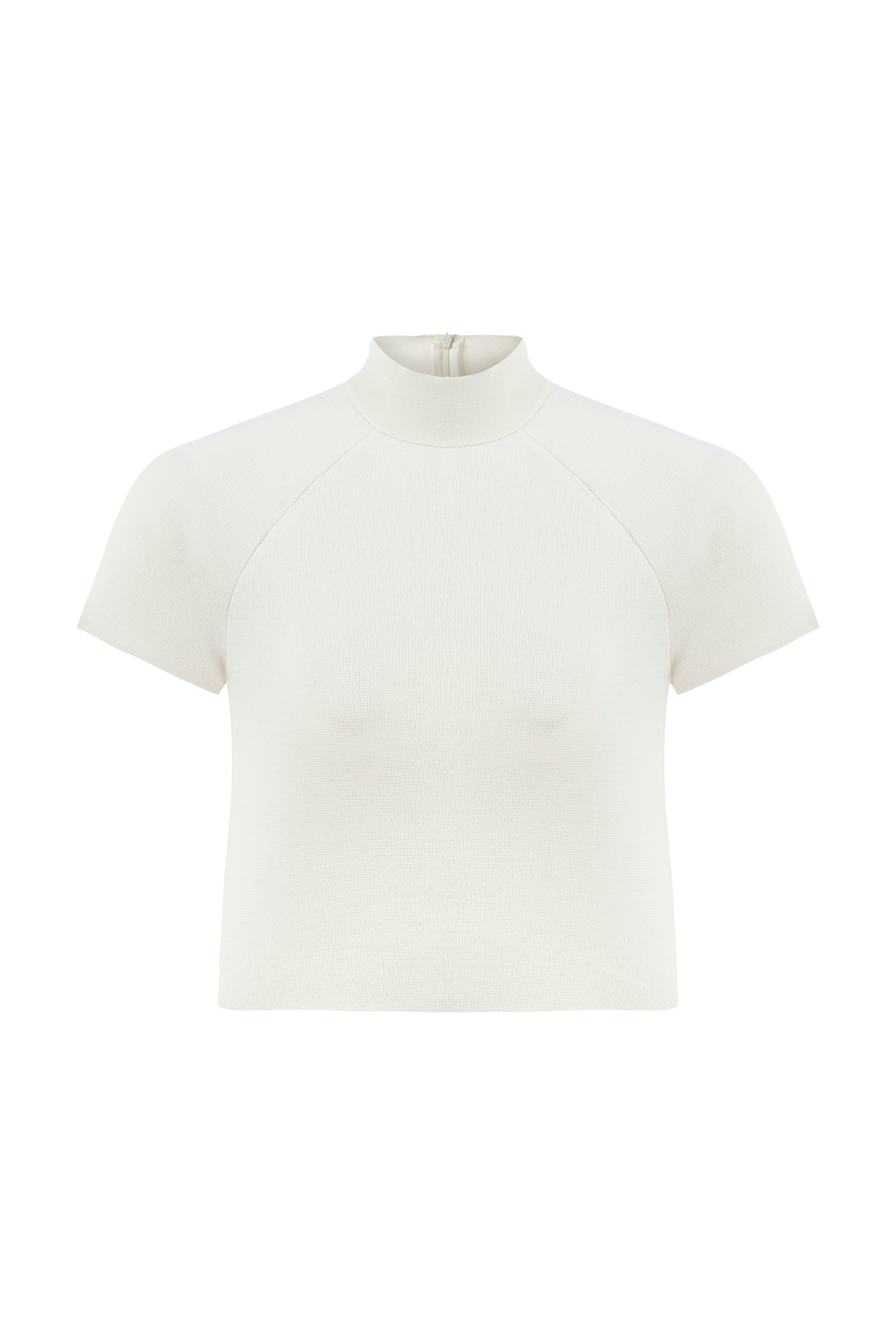 FERMUAR DETAYLI CROP TRİKO