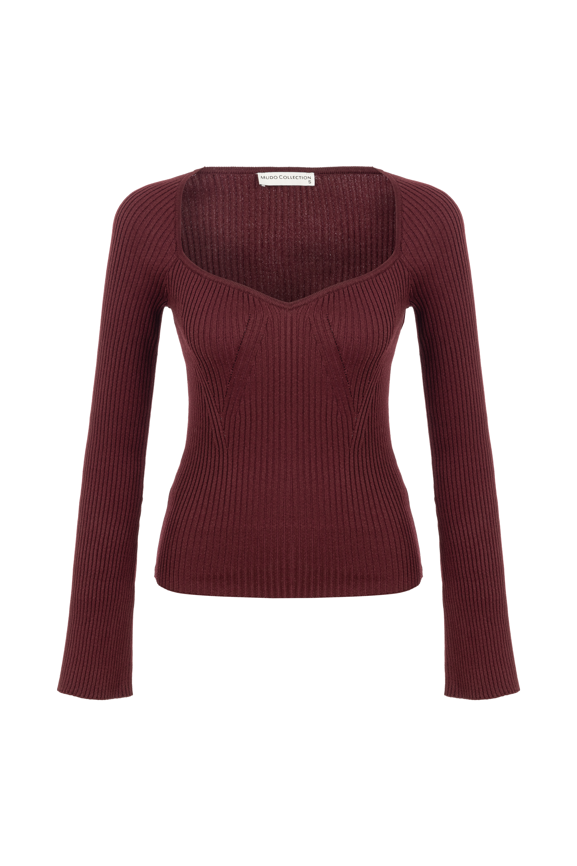 FİTİLLİ AÇIK YAKA TRİKO KAZAK