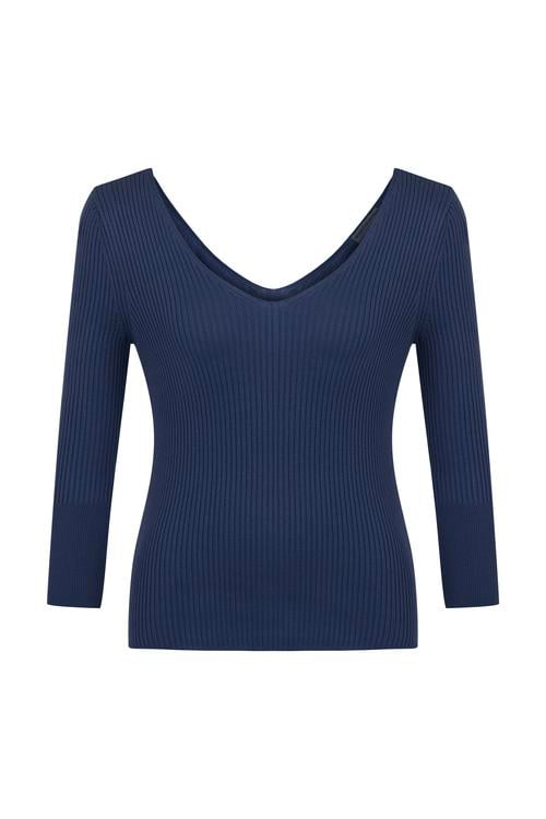  FİTİLLİ V YAKA TRİKO KAZAK