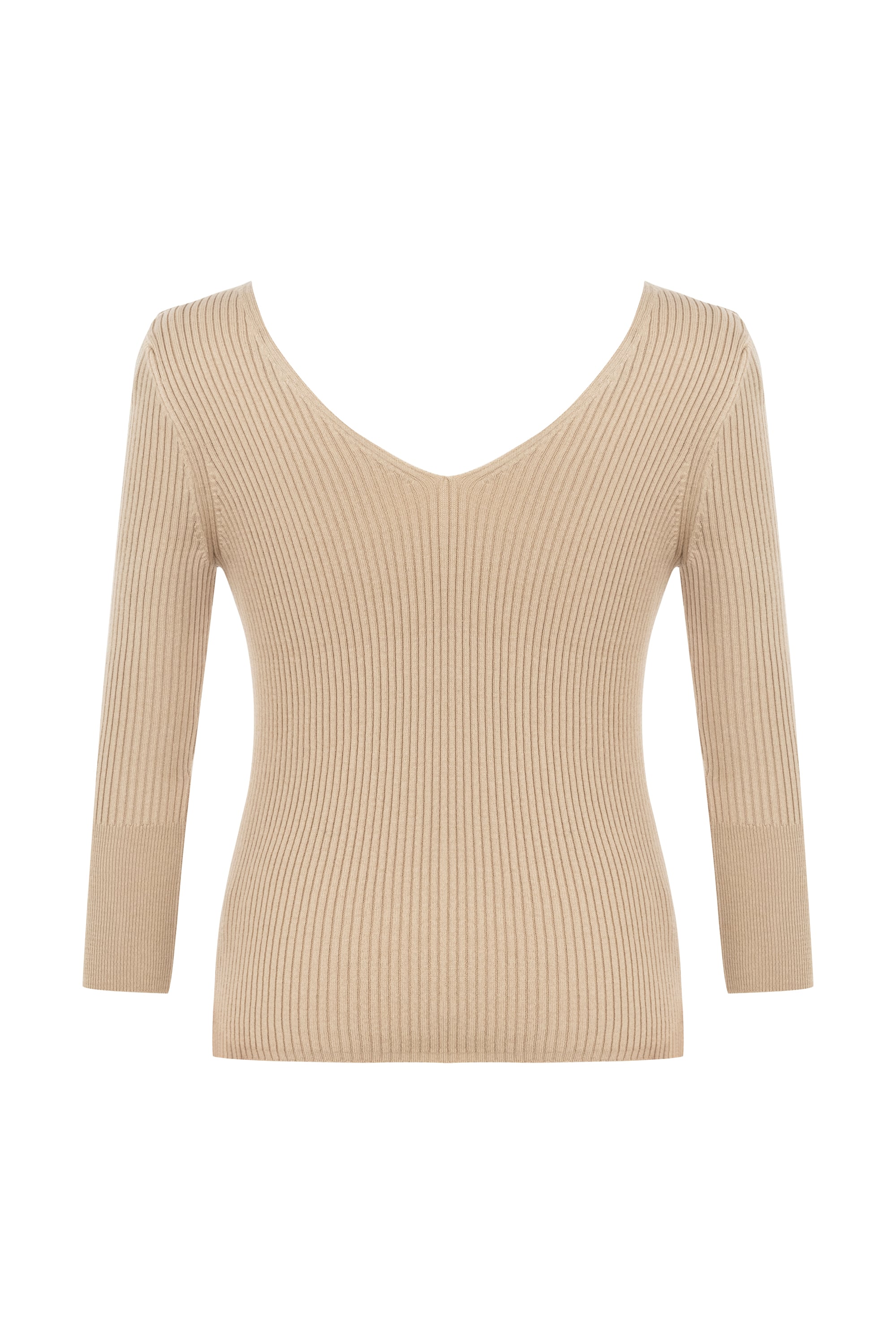 FİTİLLİ V YAKA TRİKO KAZAK