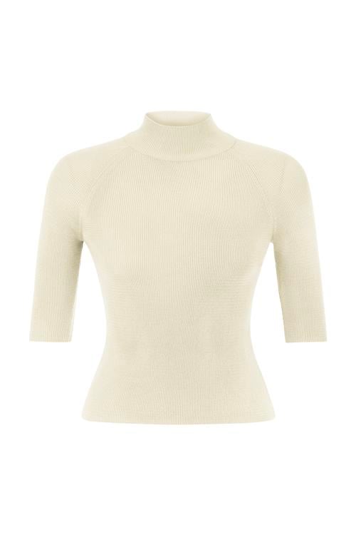  FİTİLLİ DİK YAKA TRİKO KAZAK