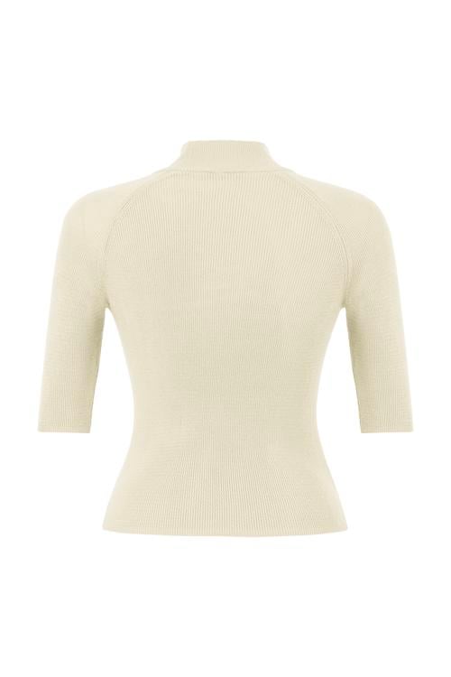  FİTİLLİ DİK YAKA TRİKO KAZAK