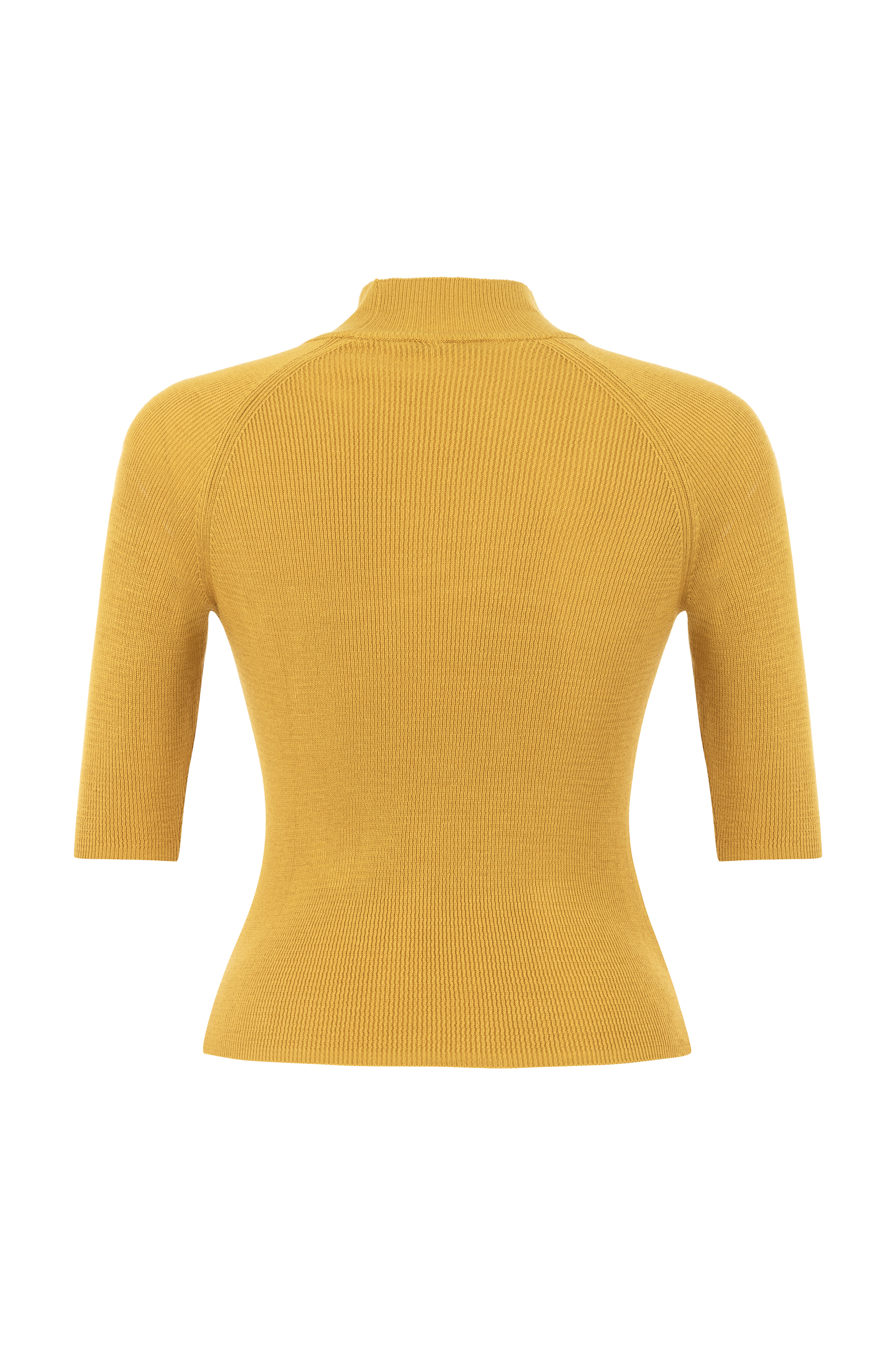 FİTİLLİ DİK YAKA TRİKO KAZAK