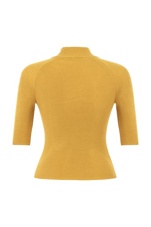  FİTİLLİ DİK YAKA TRİKO KAZAK