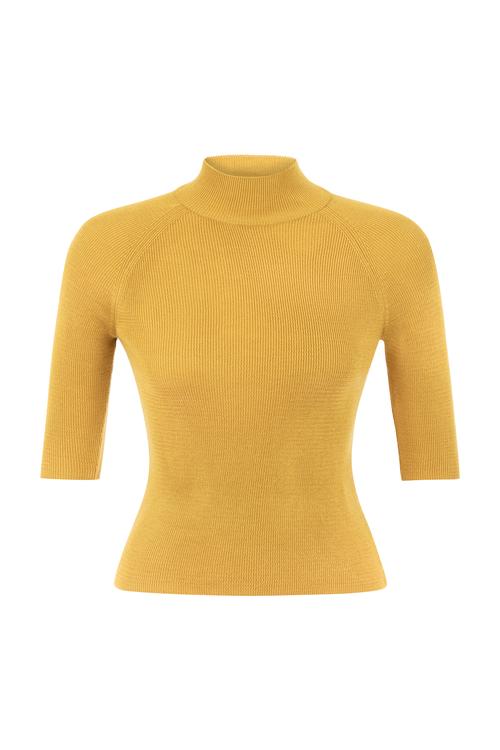  FİTİLLİ DİK YAKA TRİKO KAZAK