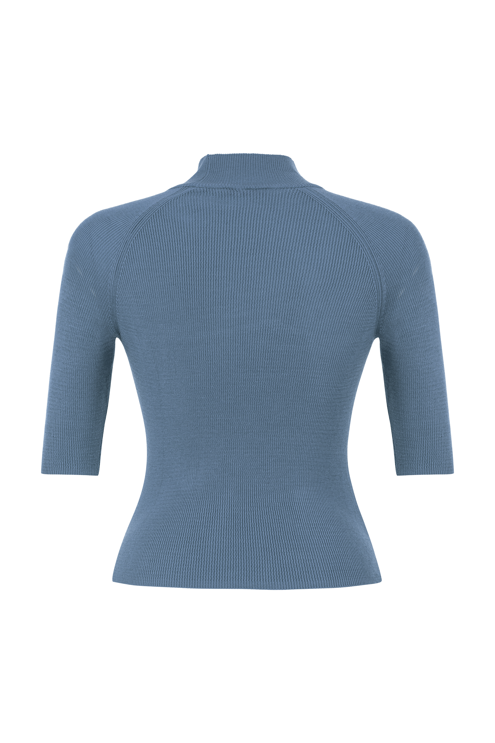 FİTİLLİ DİK YAKA TRİKO KAZAK