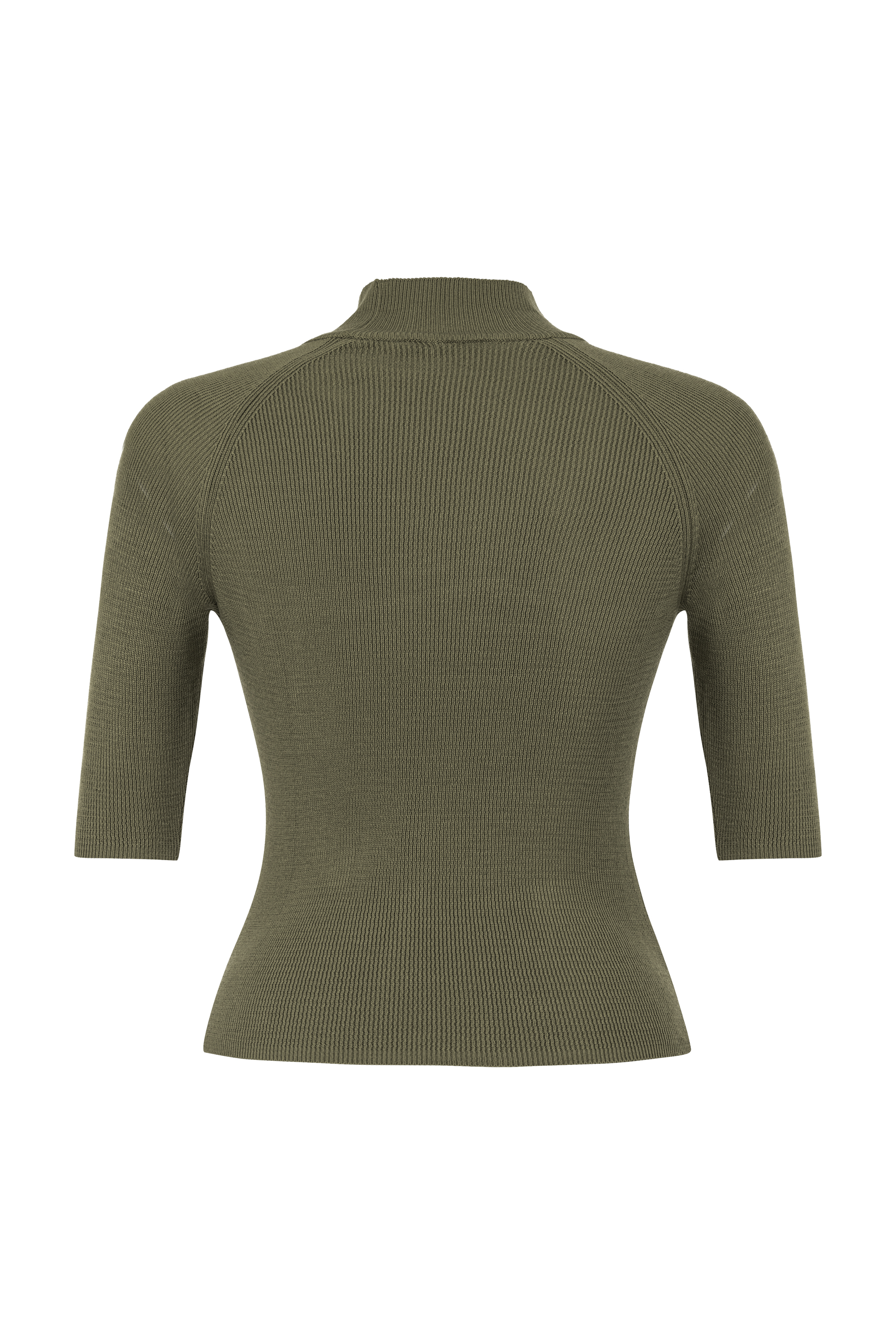 FİTİLLİ DİK YAKA TRİKO KAZAK