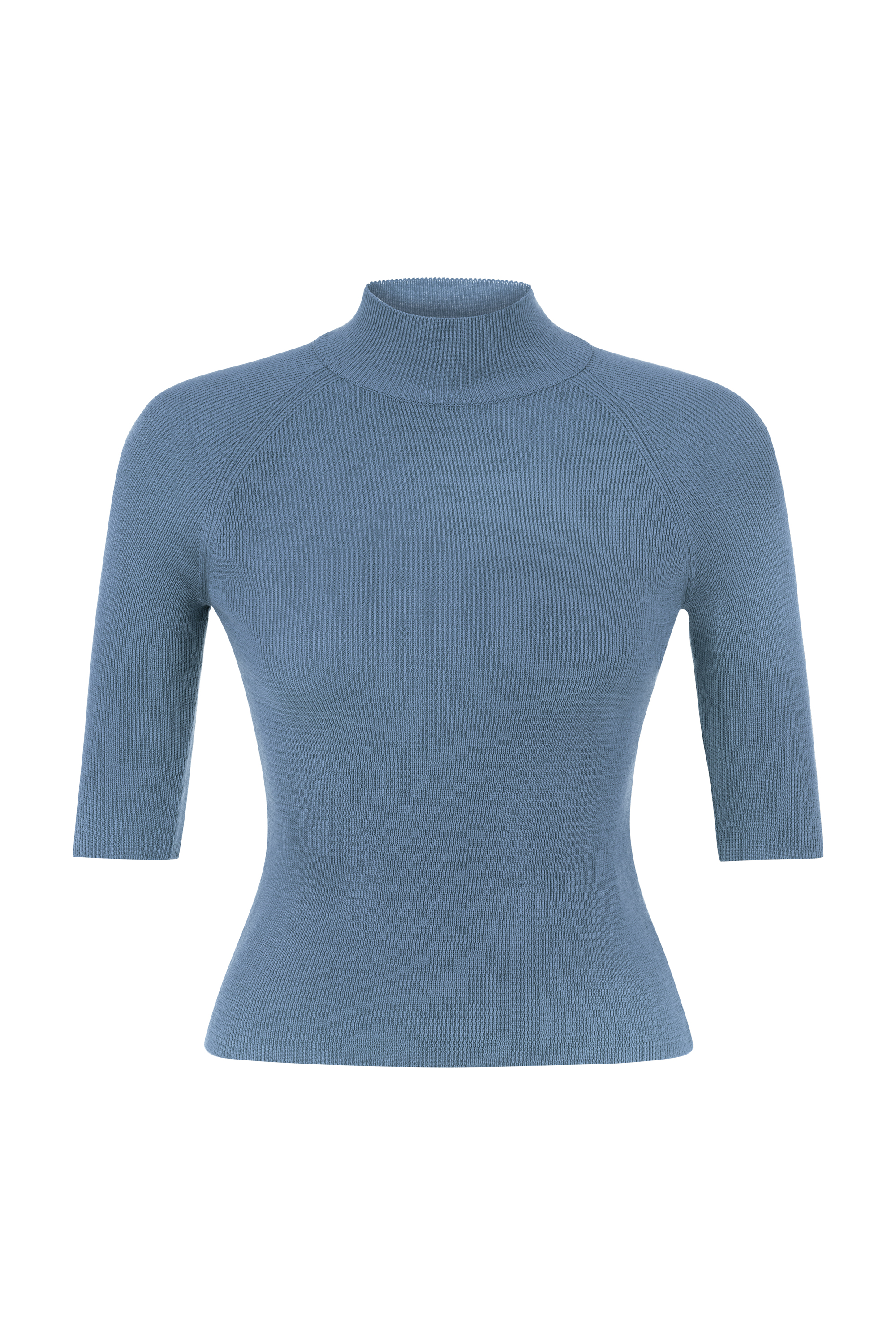 FİTİLLİ DİK YAKA TRİKO KAZAK