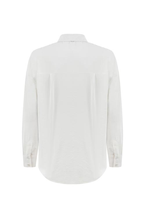  MODAL KARIŞIMLI OVERSIZE GÖMLEK