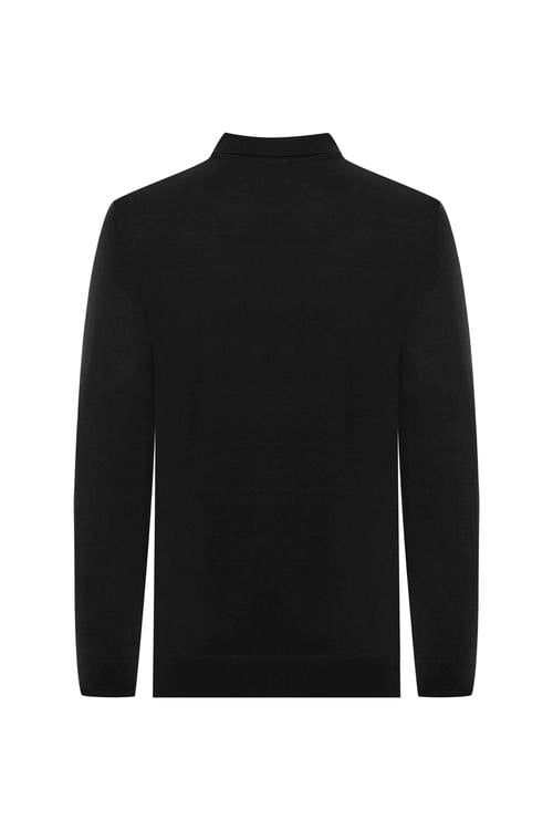  YARIM FERMUARLI POLO YAKA TRİKO KAZAK