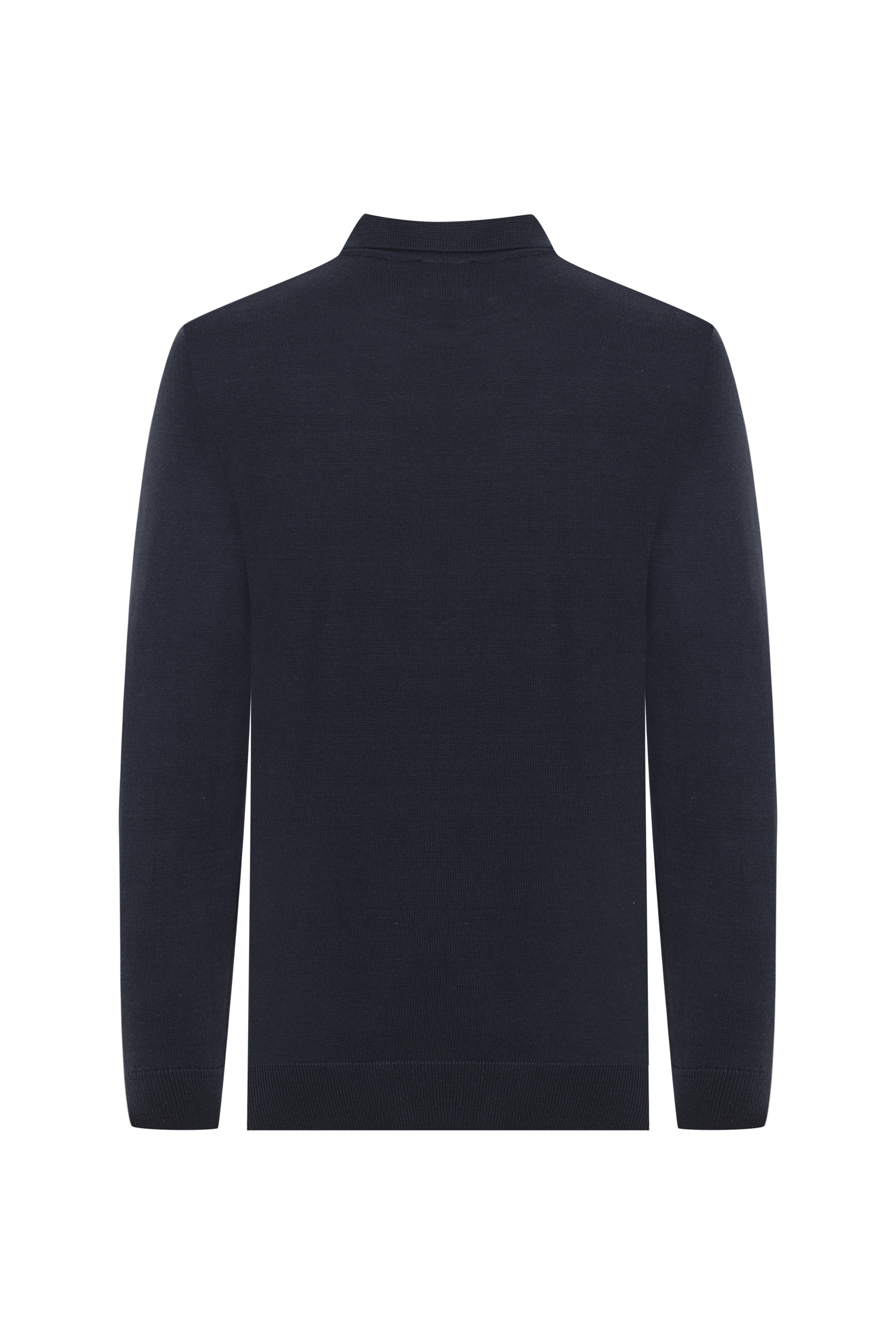 YARIM FERMUARLI POLO YAKA TRİKO KAZAK