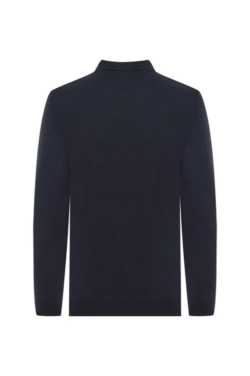  YARIM FERMUARLI POLO YAKA TRİKO KAZAK