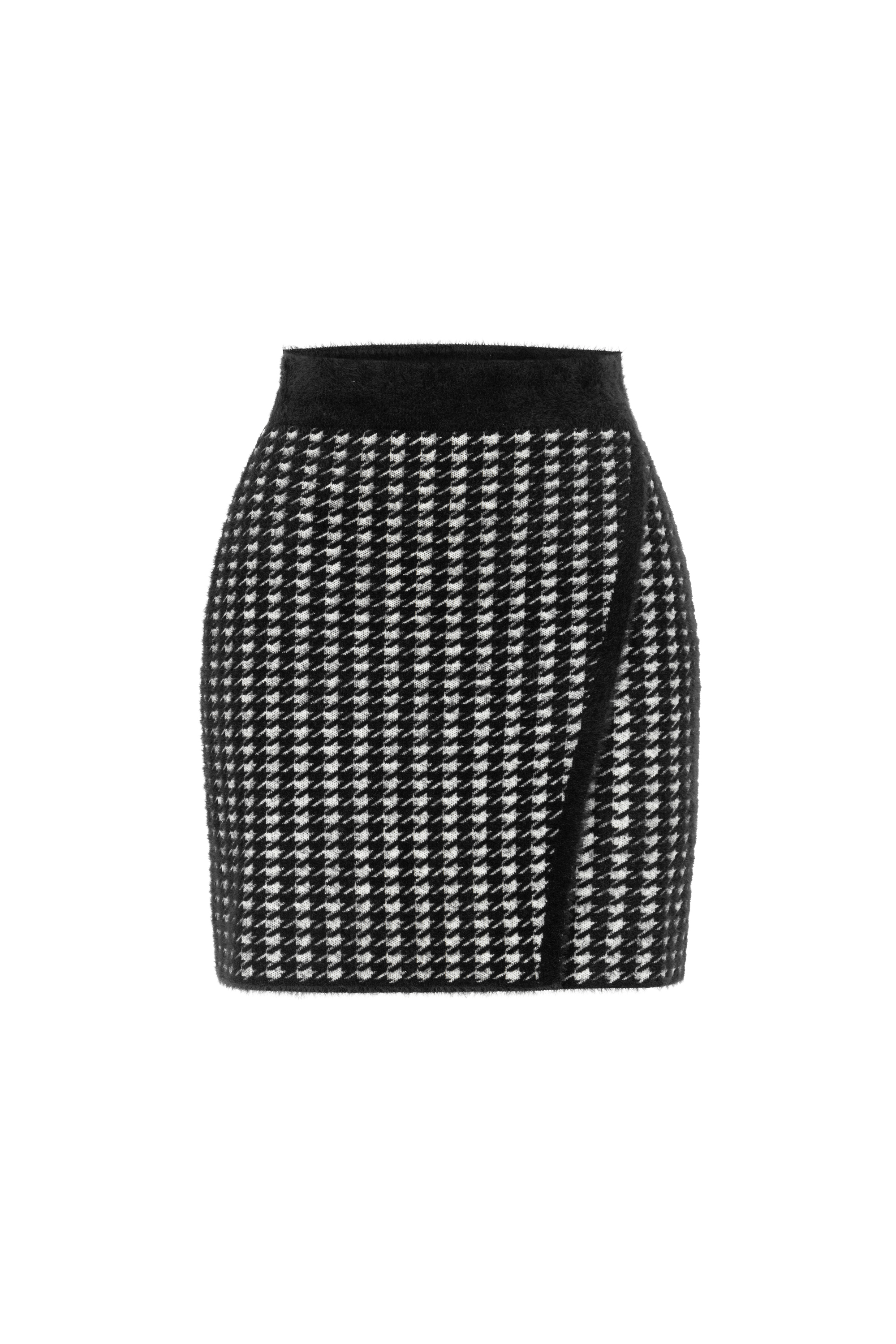 KAZAYAĞI DESENLİ MİNİ ETEK