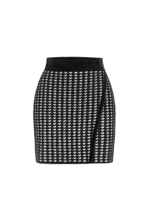  KAZAYAĞI DESENLİ MİNİ ETEK