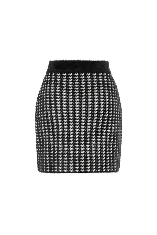  KAZAYAĞI DESENLİ MİNİ ETEK