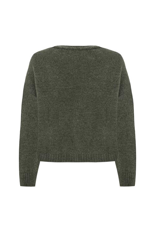  DÜĞMELİ V YAKA TRİKO HIRKA