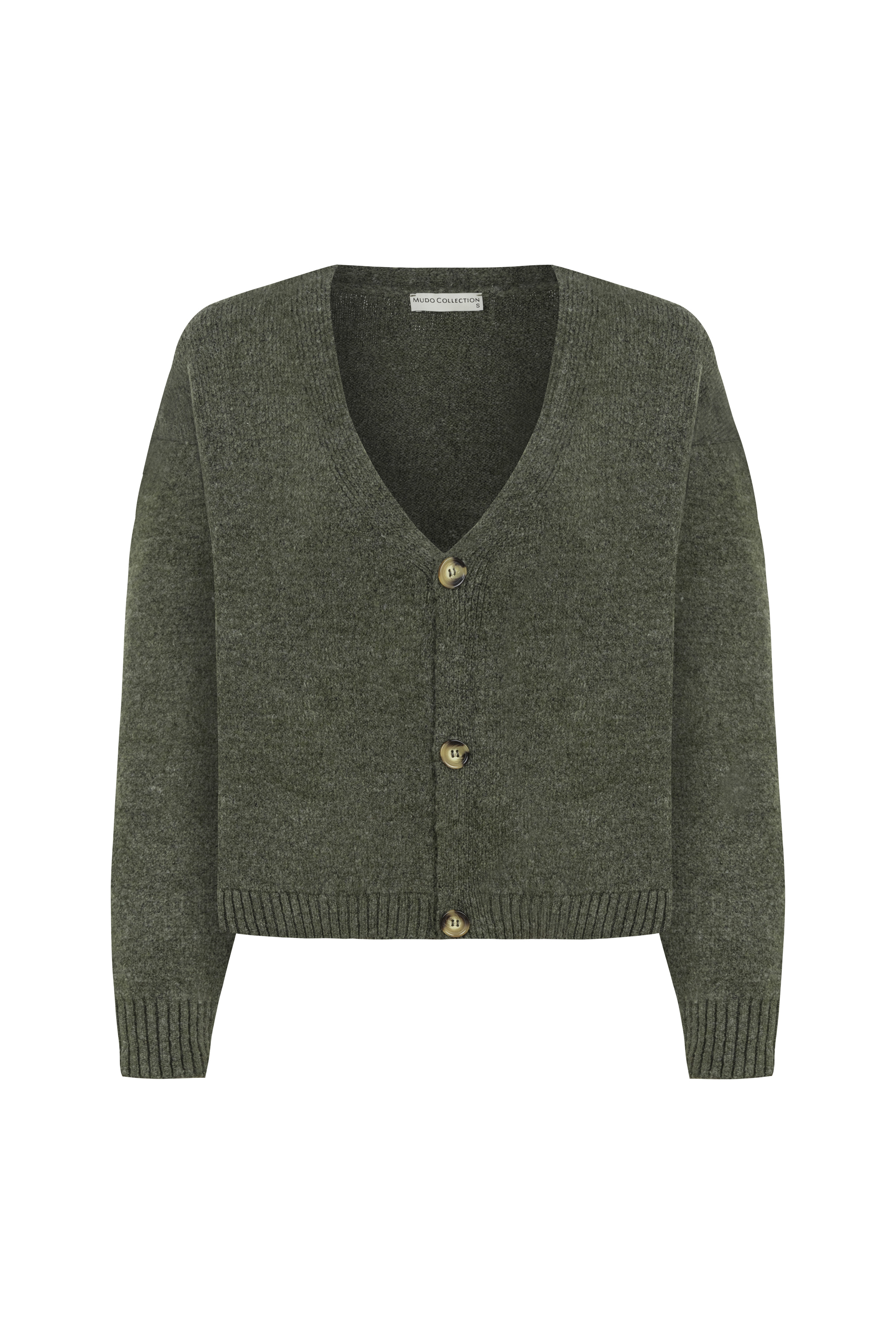 DÜĞMELİ V YAKA TRİKO HIRKA