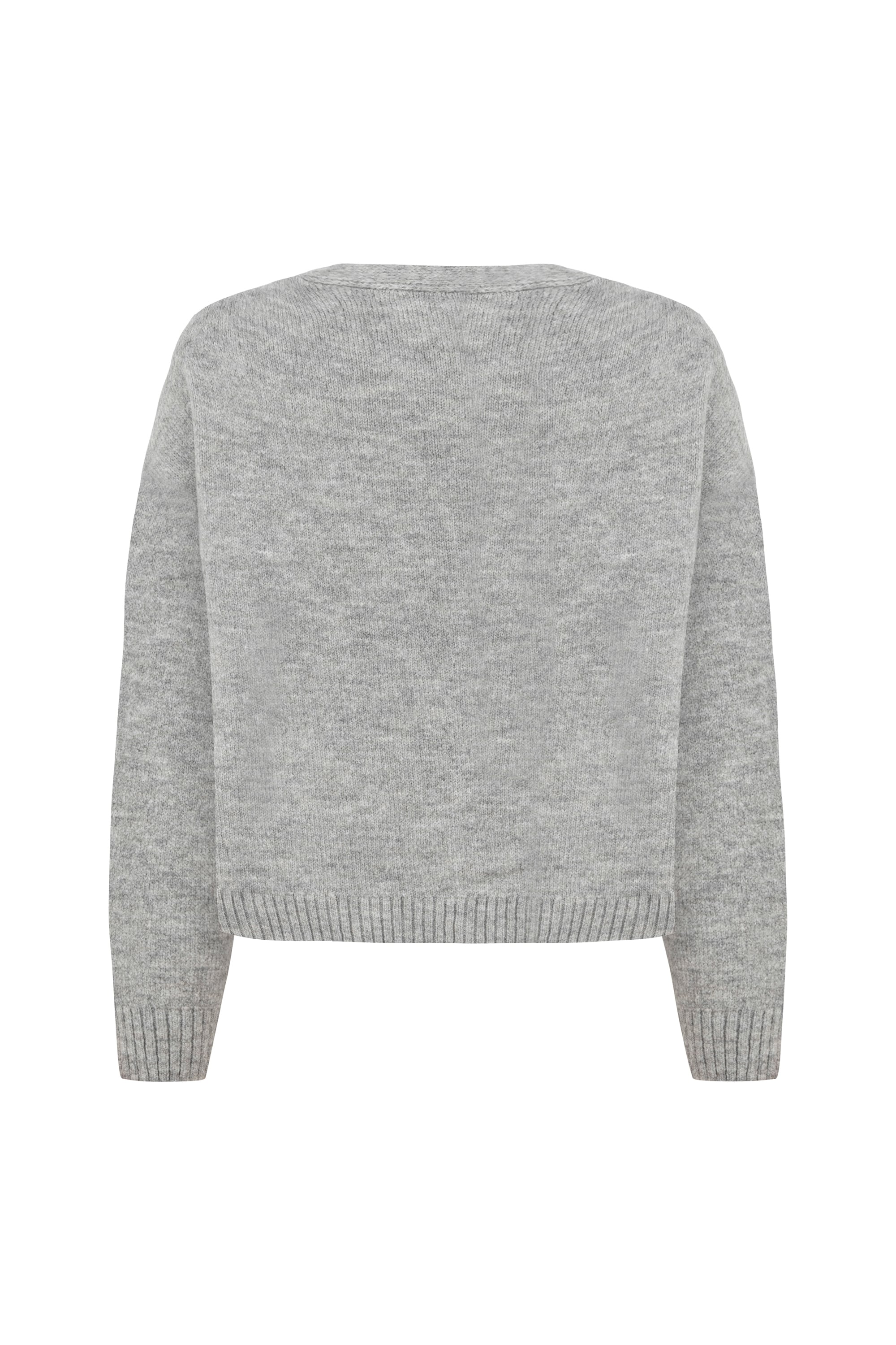 DÜĞMELİ V YAKA TRİKO HIRKA