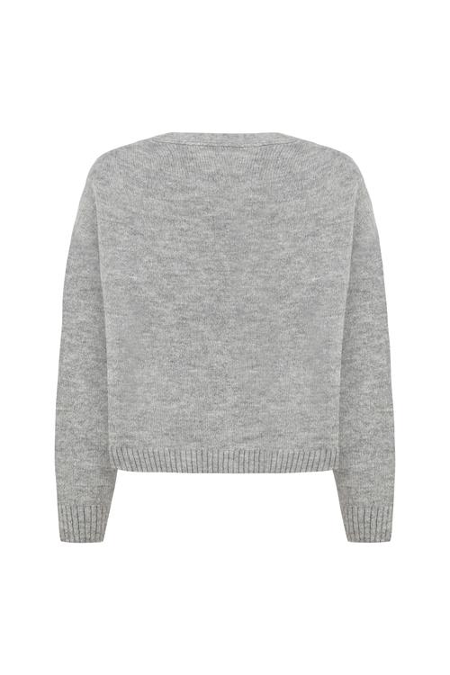  DÜĞMELİ V YAKA TRİKO HIRKA