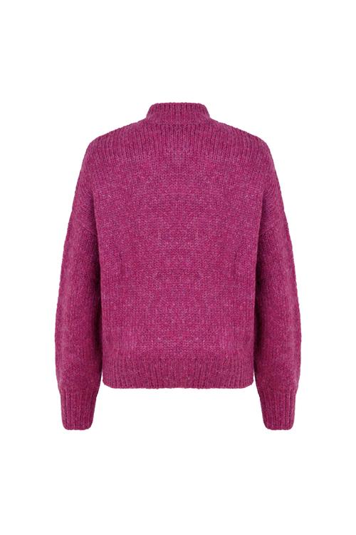  ÇİÇEKLİ DİK YAKA TRİKO KAZAK