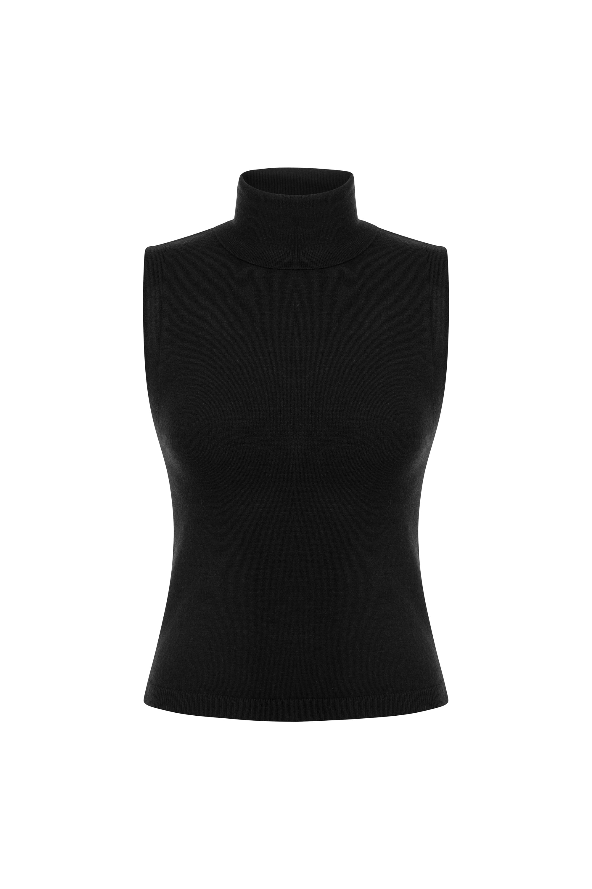 BALIKÇI YAKA KOLSUZ TRİKO