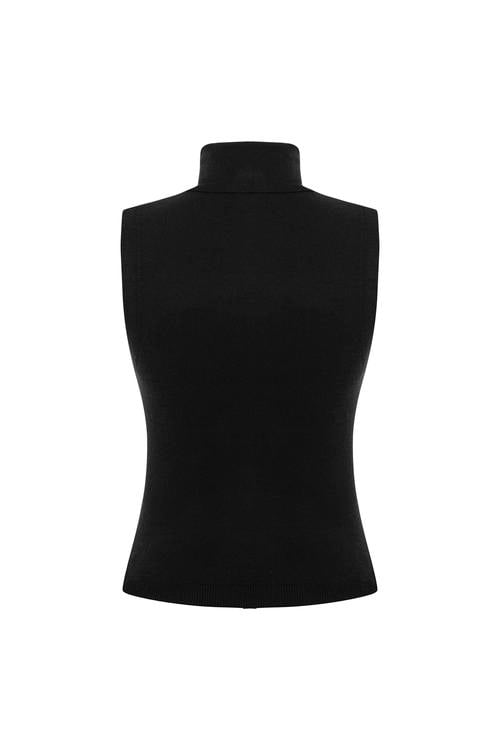  BALIKÇI YAKA KOLSUZ TRİKO