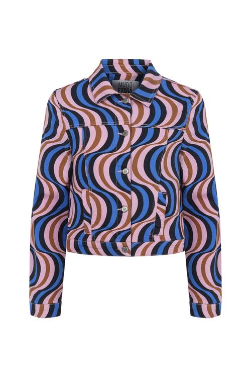  DESENLİ RAHAT KESİM JEAN CEKET