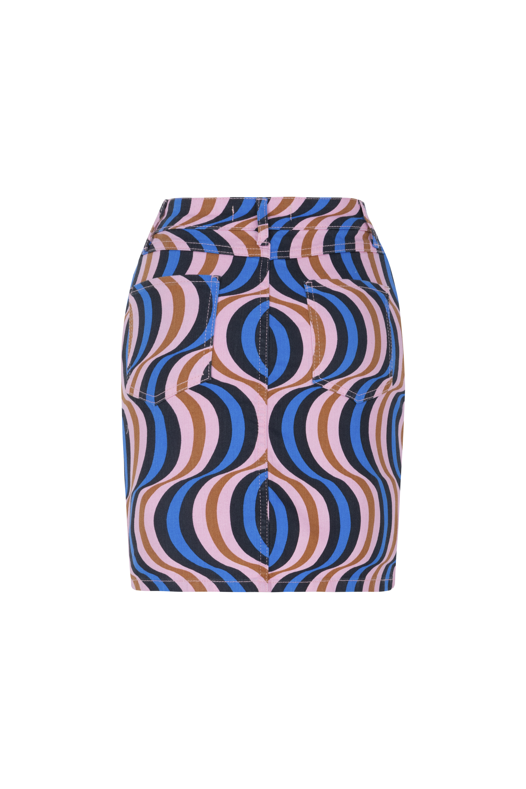 DESENLİ DÜZ KESİM MİNİ ETEK