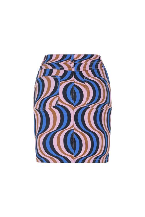  DESENLİ DÜZ KESİM MİNİ ETEK